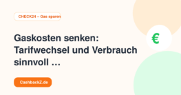 Gaskosten senken: Tarifwechsel und Verbrauch sinnvoll kombinieren – CHECK24 – Gas sparen