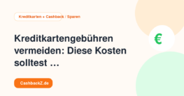 Kreditkartengebühren vermeiden: Diese Kosten solltest du kennen – Kreditkarten + Cashback / Sparen